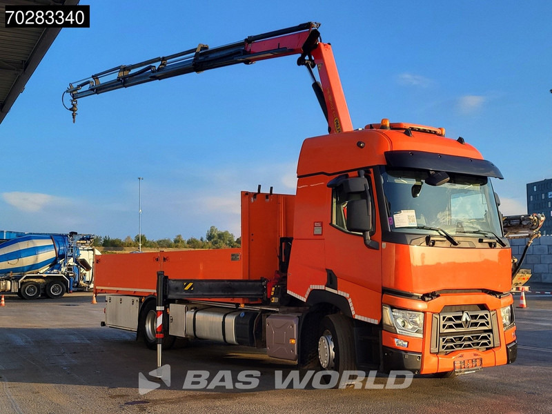 Renault T 380 4X2 Palfinger PK18002-EH Kran Crane Retarder Standklima Euro 6 - Autocarro con pianale/ Cassone fisso, Camion con gru: foto 3 Renault T 380 4X2 Palfinger PK18002-EH Kran Crane Retarder Standklima Euro 6 - Autocarro con pianale/ Cassone fisso, Camion con gru: foto 3
