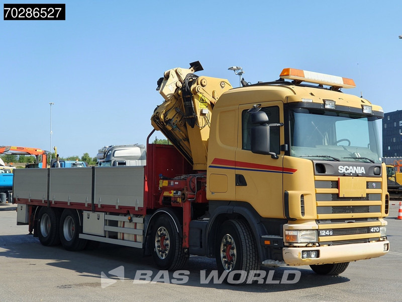 Autocarro con pianale/ Cassone fisso, Camion con gru Scania 124G 470 8X4 Palfinger PK45000 C4 Crane Kran Fly-Jib Manual Steering Axle Euro 3: foto 12 Autocarro con pianale/ Cassone fisso, Camion con gru Scania 124G 470 8X4 Palfinger PK45000 C4 Crane Kran Fly-Jib Manual Steering Axle Euro 3: foto 12