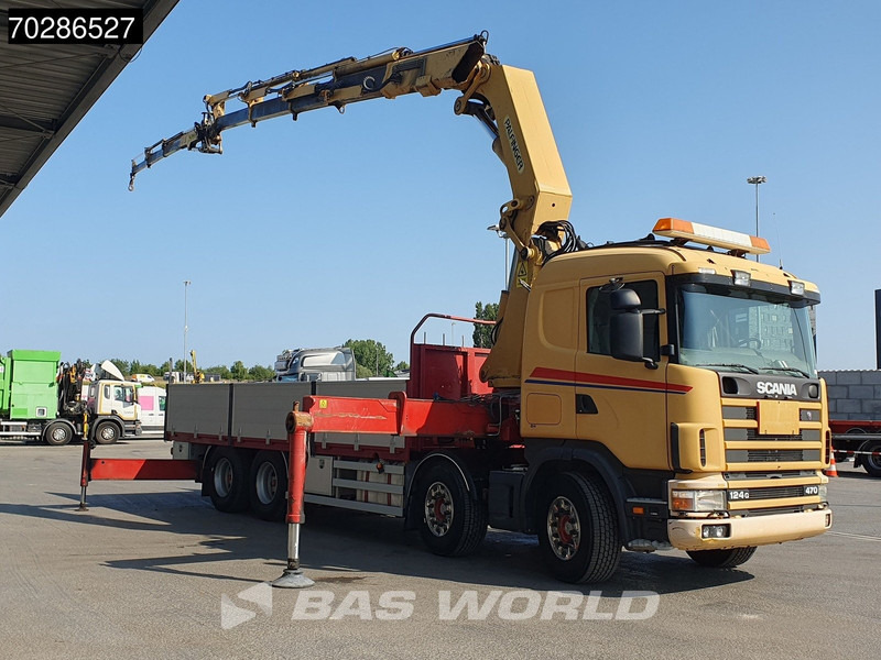 Autocarro con pianale/ Cassone fisso, Camion con gru Scania 124G 470 8X4 Palfinger PK45000 C4 Crane Kran Fly-Jib Manual Steering Axle Euro 3: foto 6 Autocarro con pianale/ Cassone fisso, Camion con gru Scania 124G 470 8X4 Palfinger PK45000 C4 Crane Kran Fly-Jib Manual Steering Axle Euro 3: foto 6