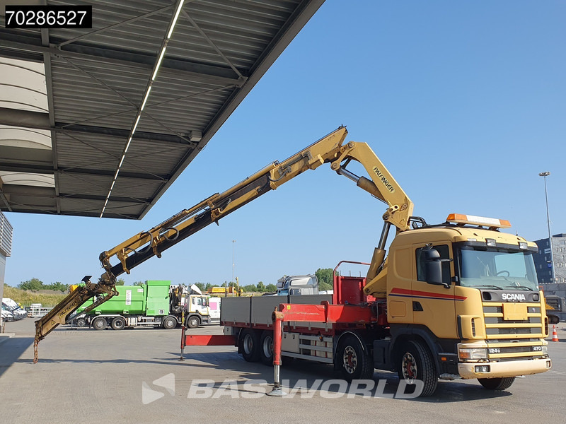 Scania 124G 470 8X4 Palfinger PK45000 C4 Crane Kran Fly-Jib Manual Steering Axle Euro 3 - Autocarro con pianale/ Cassone fisso, Camion con gru: foto 3 Scania 124G 470 8X4 Palfinger PK45000 C4 Crane Kran Fly-Jib Manual Steering Axle Euro 3 - Autocarro con pianale/ Cassone fisso, Camion con gru: foto 3