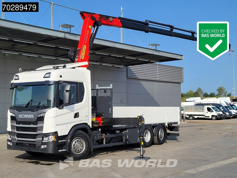 Scania G410 6X2 New! Palfinger PK24.001 SLD 5 Crane Kran Retarder Lift+Steering Axle LED ACC - Autocarro con pianale/ Cassone fisso, Camion con gru: foto 1 Scania G410 6X2 New! Palfinger PK24.001 SLD 5 Crane Kran Retarder Lift+Steering Axle LED ACC - Autocarro con pianale/ Cassone fisso, Camion con gru: foto 1
