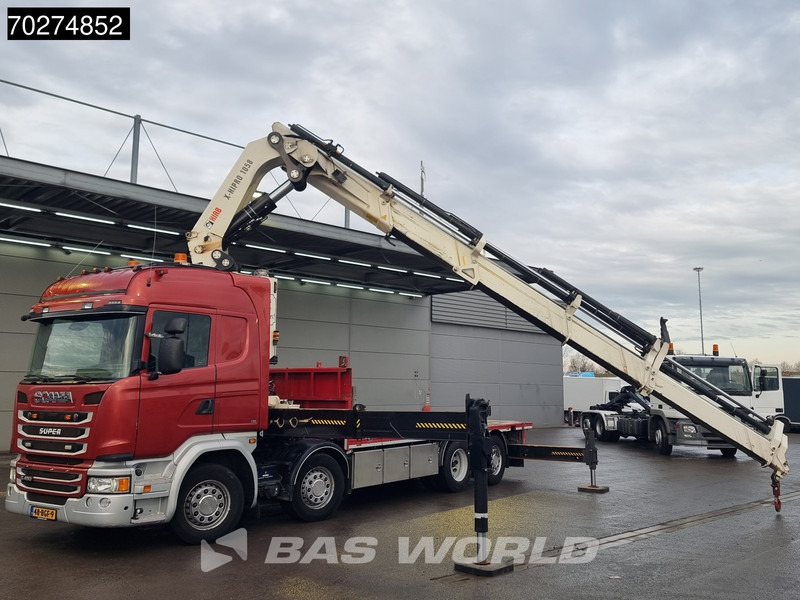 Scania G450 8X2 NL-Truck Hiab X-HIPRO 1058EP-6 Kran Front stab Retarder Euro 6 - Autocarro con pianale/ Cassone fisso, Camion con gru: foto 5 Scania G450 8X2 NL-Truck Hiab X-HIPRO 1058EP-6 Kran Front stab Retarder Euro 6 - Autocarro con pianale/ Cassone fisso, Camion con gru: foto 5