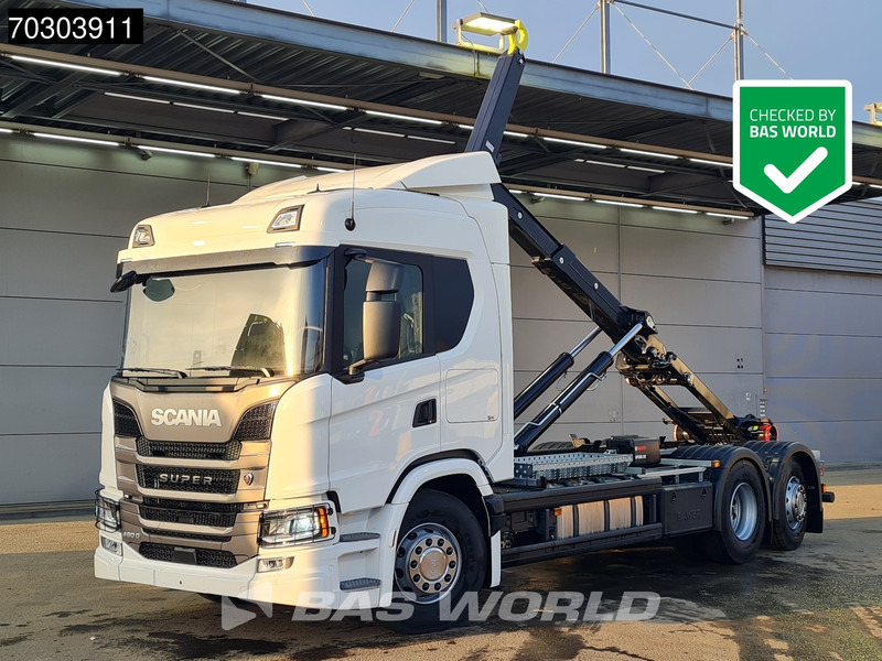 Scania G460 6X2 NEW! 20tons HIAB Containersystem Lift+Steering Axle Automatic Retarder Euro 6 - Autocarro scarrabile: foto 1 Scania G460 6X2 NEW! 20tons HIAB Containersystem Lift+Steering Axle Automatic Retarder Euro 6 - Autocarro scarrabile: foto 1