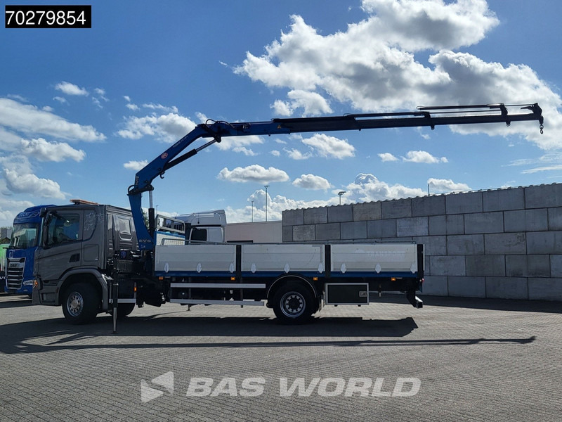 Scania P280 4X2 HMF 1420K-RC Kran Crane Automatic Euro 6 - Autocarro con pianale/ Cassone fisso, Camion con gru: foto 2 Scania P280 4X2 HMF 1420K-RC Kran Crane Automatic Euro 6 - Autocarro con pianale/ Cassone fisso, Camion con gru: foto 2