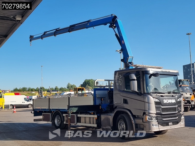 Scania P280 4X2 HMF 1420K-RC Kran Crane Automatic Euro 6 - Autocarro con pianale/ Cassone fisso, Camion con gru: foto 3 Scania P280 4X2 HMF 1420K-RC Kran Crane Automatic Euro 6 - Autocarro con pianale/ Cassone fisso, Camion con gru: foto 3