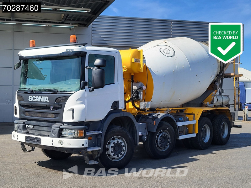 Scania P410 8X4 9m3 Liebherr mixer 3-Pedals Steering axle Big-Axle Euro 6 - Autobetoniera: foto 1 Scania P410 8X4 9m3 Liebherr mixer 3-Pedals Steering axle Big-Axle Euro 6 - Autobetoniera: foto 1