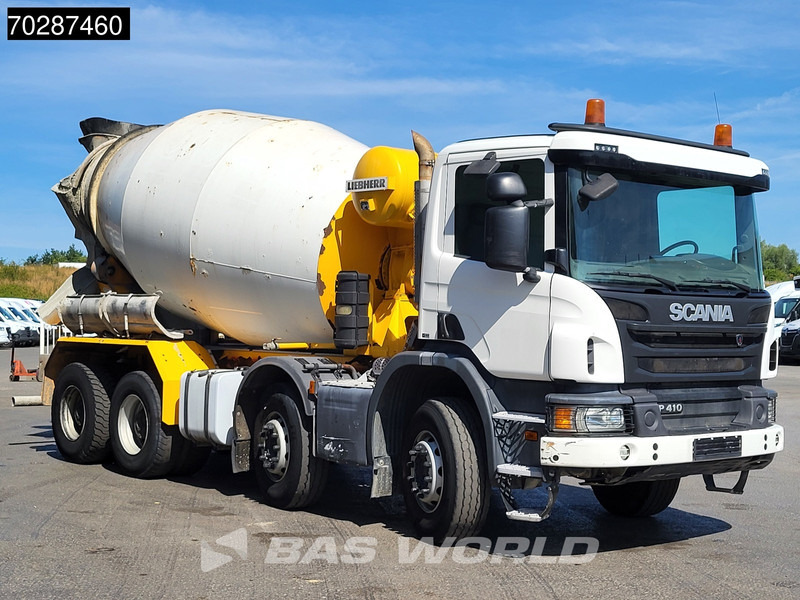 Scania P410 8X4 9m3 Liebherr mixer 3-Pedals Steering axle Big-Axle Euro 6 - Autobetoniera: foto 3 Scania P410 8X4 9m3 Liebherr mixer 3-Pedals Steering axle Big-Axle Euro 6 - Autobetoniera: foto 3