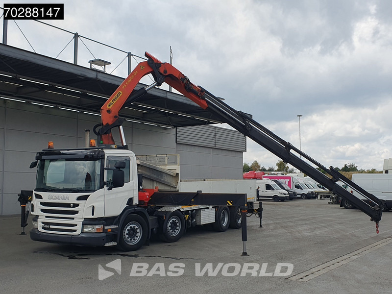 Scania P420 8X4 Palfinger PK 53002-SH Crane Lift+steering Manual Big-Axle Euro 5 - Autocarro con pianale/ Cassone fisso, Camion con gru: foto 5 Scania P420 8X4 Palfinger PK 53002-SH Crane Lift+steering Manual Big-Axle Euro 5 - Autocarro con pianale/ Cassone fisso, Camion con gru: foto 5