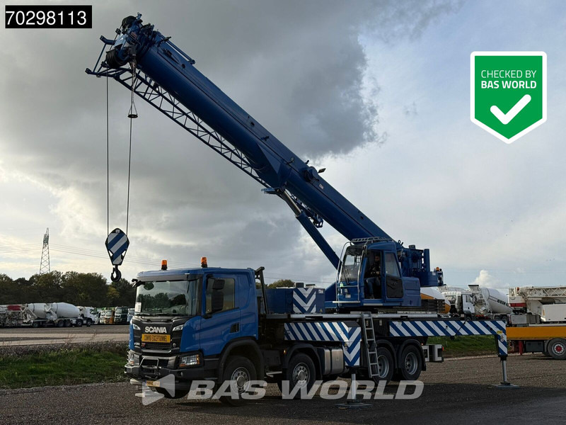 Scania P450 P 8X4 Palfinger/SANY SPC500E Telescopic Crane Retarder Navi Automatic Euro 6 - Camion con gru: foto 1 Scania P450 P 8X4 Palfinger/SANY SPC500E Telescopic Crane Retarder Navi Automatic Euro 6 - Camion con gru: foto 1