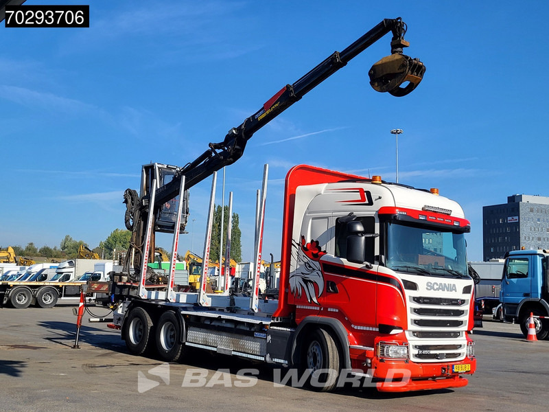 Scania R450 R 6X4 NL-Truck Kesla 2110T Crane Kran Holztransport Manual ACC Xenon Euro 6 - Camion trasporto legname, Camion con gru: foto 3 Scania R450 R 6X4 NL-Truck Kesla 2110T Crane Kran Holztransport Manual ACC Xenon Euro 6 - Camion trasporto legname, Camion con gru: foto 3