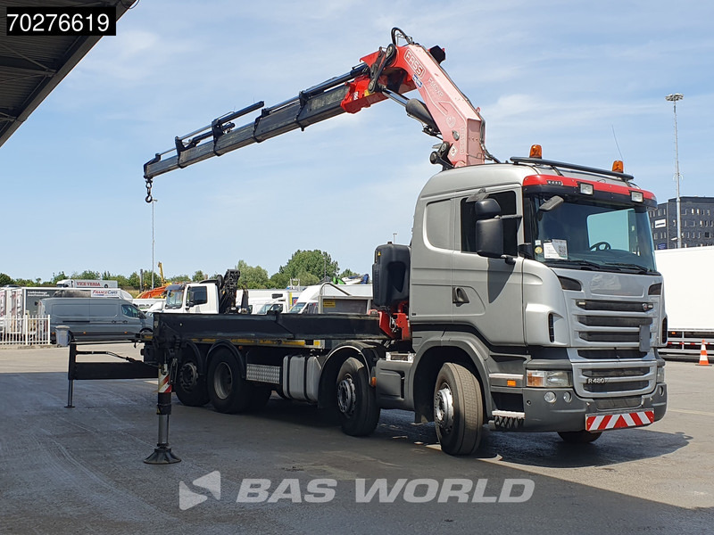 Scania R480 8X2 FASSI F660AXP.25 Manual Retarder Lift+Lenkachse Euro 5 - Autocarro con pianale/ Cassone fisso, Camion con gru: foto 2 Scania R480 8X2 FASSI F660AXP.25 Manual Retarder Lift+Lenkachse Euro 5 - Autocarro con pianale/ Cassone fisso, Camion con gru: foto 2