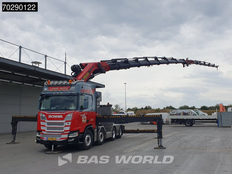Scania R500 8X2 NL-Truck Palfinger PK165002 TEC 7 Crane Winch Fly-Jib Retarder Lift+steering - Autocarro con pianale/ Cassone fisso, Camion con gru: foto 5 Scania R500 8X2 NL-Truck Palfinger PK165002 TEC 7 Crane Winch Fly-Jib Retarder Lift+steering - Autocarro con pianale/ Cassone fisso, Camion con gru: foto 5