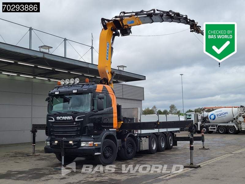 Scania R560 R 10X4 EFFER 655 / 6S Crane +Jib Winch 3-Pedals Lift+Steering-Axle Retarder Euro 5 - Autocarro con pianale/ Cassone fisso, Camion con gru: foto 1 Scania R560 R 10X4 EFFER 655 / 6S Crane +Jib Winch 3-Pedals Lift+Steering-Axle Retarder Euro 5 - Autocarro con pianale/ Cassone fisso, Camion con gru: foto 1