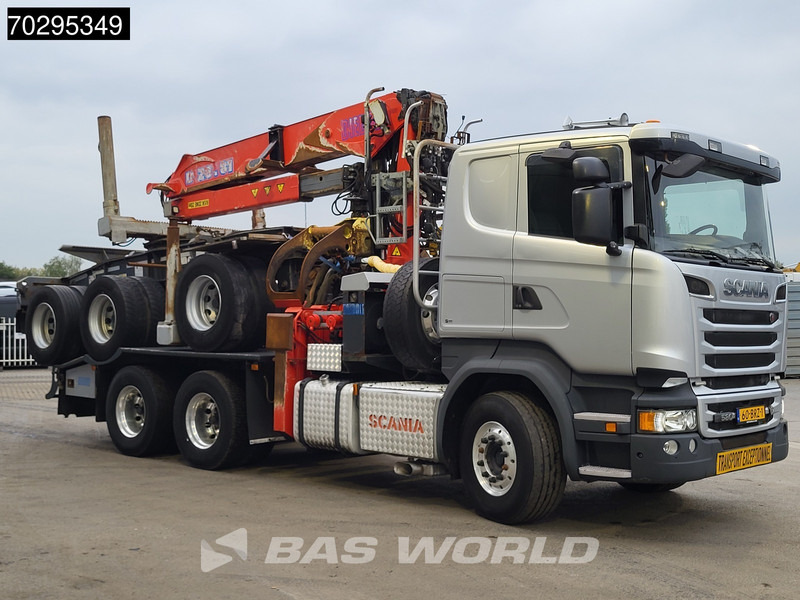 Scania R580 R 6X4 NL-Truck Diebolt D28.81 Kran Crane Holztransport + Dolly Retarder Euro 6 - Camion trasporto legname, Camion con gru: foto 3 Scania R580 R 6X4 NL-Truck Diebolt D28.81 Kran Crane Holztransport + Dolly Retarder Euro 6 - Camion trasporto legname, Camion con gru: foto 3