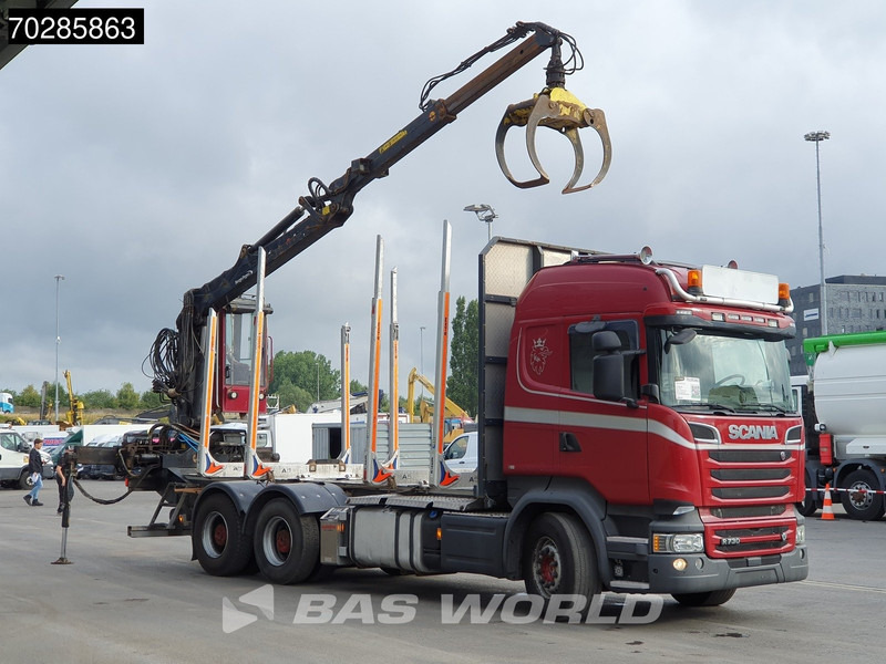 Scania R730 R 6X4 HIAB F108S 79 Crane Retarder Xenon BigAxle Loglift Automatic ACC Euro 6 - Camion trasporto legname, Camion con gru: foto 3 Scania R730 R 6X4 HIAB F108S 79 Crane Retarder Xenon BigAxle Loglift Automatic ACC Euro 6 - Camion trasporto legname, Camion con gru: foto 3