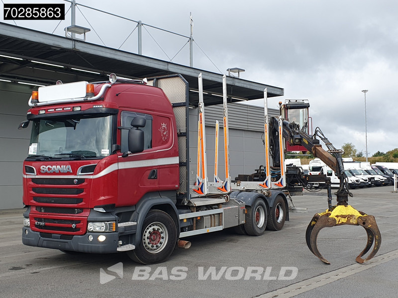 Scania R730 R 6X4 HIAB F108S 79 Crane Retarder Xenon BigAxle Loglift Automatic ACC Euro 6 - Camion trasporto legname, Camion con gru: foto 5 Scania R730 R 6X4 HIAB F108S 79 Crane Retarder Xenon BigAxle Loglift Automatic ACC Euro 6 - Camion trasporto legname, Camion con gru: foto 5