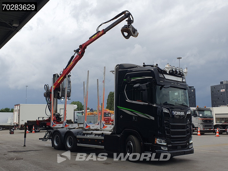 Scania S650 S 6X4 Tajfun LIV100K Kran Holztransport Retarder 3-Pedals Euro 6 - Camion trasporto legname, Camion con gru: foto 3 Scania S650 S 6X4 Tajfun LIV100K Kran Holztransport Retarder 3-Pedals Euro 6 - Camion trasporto legname, Camion con gru: foto 3