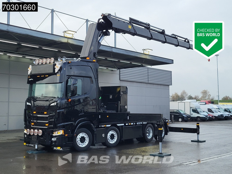 Scania S660 8X2 HMF 9520OK-RCS Crane Kran Fifth wheel Full Air Lift+steering axle - Trattore stradale: foto 1 Scania S660 8X2 HMF 9520OK-RCS Crane Kran Fifth wheel Full Air Lift+steering axle - Trattore stradale: foto 1