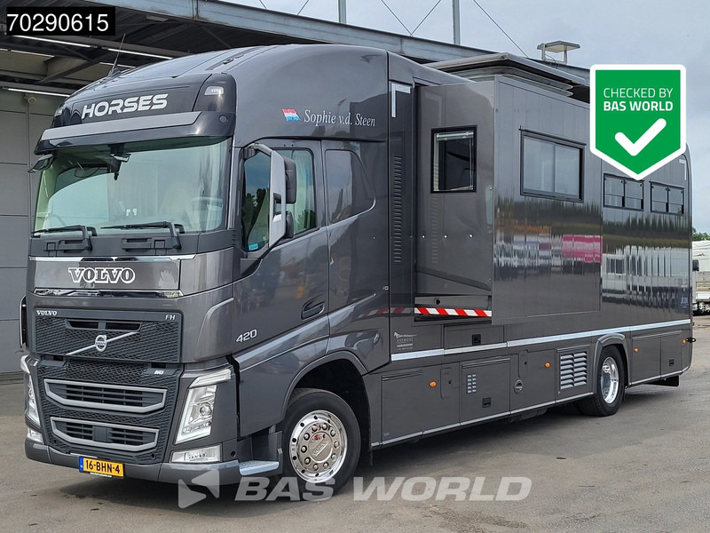 Volvo FH 420 FH 4X2 NL-Truck STX Horse truck + Living 4 Horses Navi ACC Euro 6 - Van trasporto cavalli: foto 1 Volvo FH 420 FH 4X2 NL-Truck STX Horse truck + Living 4 Horses Navi ACC Euro 6 - Van trasporto cavalli: foto 1