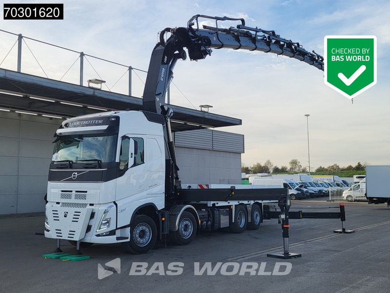 Volvo FH 460 8X2 UNUSED EFFER 1000 9S + 6S Crane + Fly-Jib Lift+Lenkachse VEB+ Euro 6 - Autocarro con pianale/ Cassone fisso, Camion con gru: foto 1 Volvo FH 460 8X2 UNUSED EFFER 1000 9S + 6S Crane + Fly-Jib Lift+Lenkachse VEB+ Euro 6 - Autocarro con pianale/ Cassone fisso, Camion con gru: foto 1