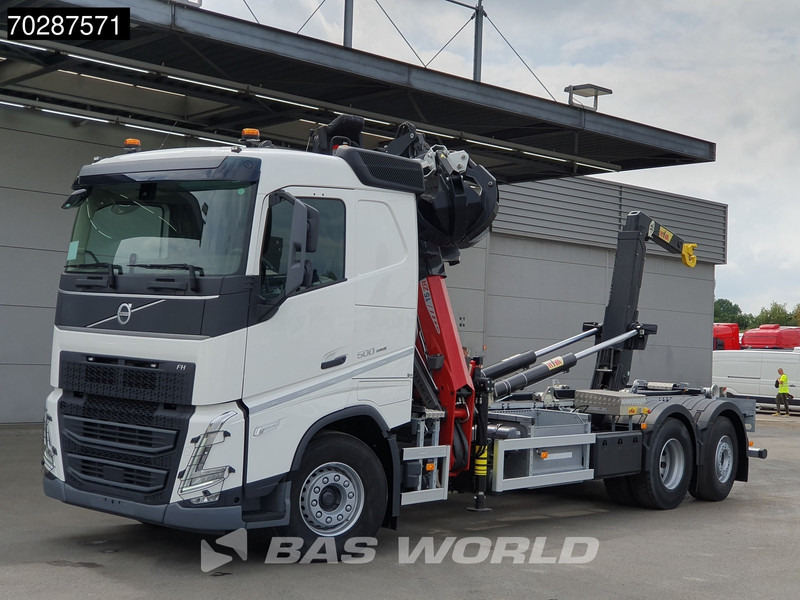 Autocarro scarrabile, Camion con gru nuovo Volvo FH 500 6X2 Penz Crane 15Z9.50R HYVA 20-57-S Hooklift Lift+steering Automatic Euro 6: foto 12