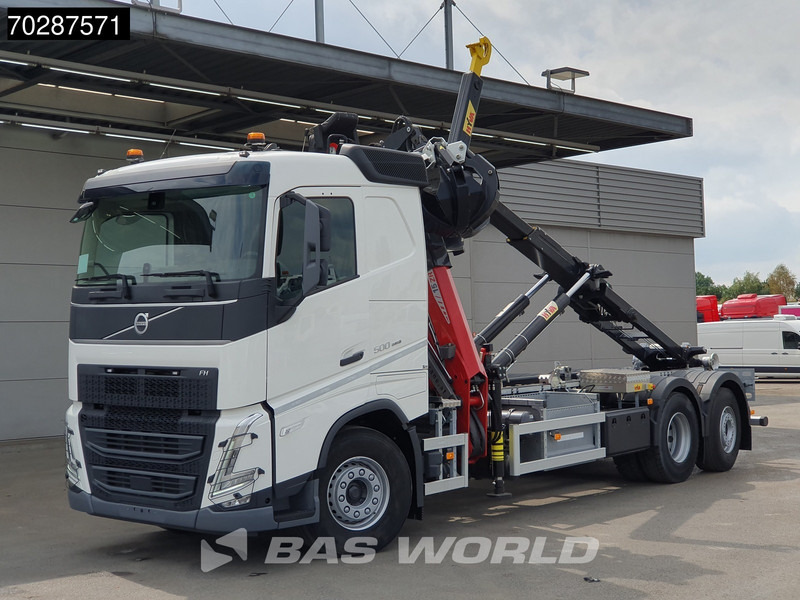 Autocarro scarrabile, Camion con gru nuovo Volvo FH 500 6X2 Penz Crane 15Z9.50R HYVA 20-57-S Hooklift Lift+steering Automatic Euro 6: foto 10