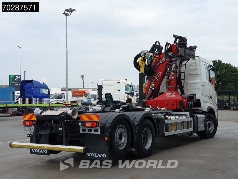 Autocarro scarrabile, Camion con gru nuovo Volvo FH 500 6X2 Penz Crane 15Z9.50R HYVA 20-57-S Hooklift Lift+steering Automatic Euro 6: foto 17