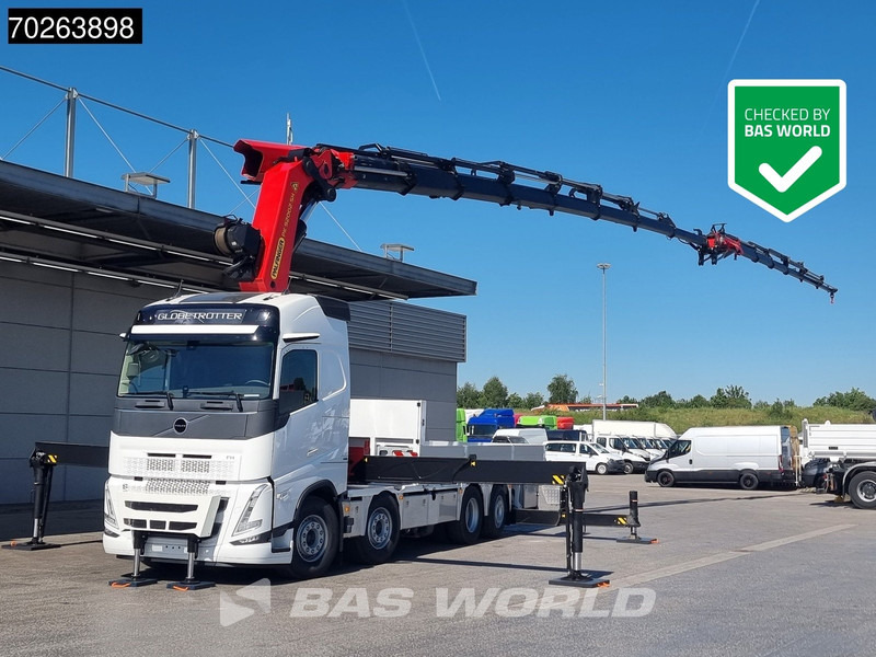 Volvo FH 500 8X2 NEW! Palfinger PK92002 SH 8+6 JIB Crane Kran Winch Lift-Lenkachse Navi - Autocarro con pianale/ Cassone fisso, Camion con gru: foto 1 Volvo FH 500 8X2 NEW! Palfinger PK92002 SH 8+6 JIB Crane Kran Winch Lift-Lenkachse Navi - Autocarro con pianale/ Cassone fisso, Camion con gru: foto 1