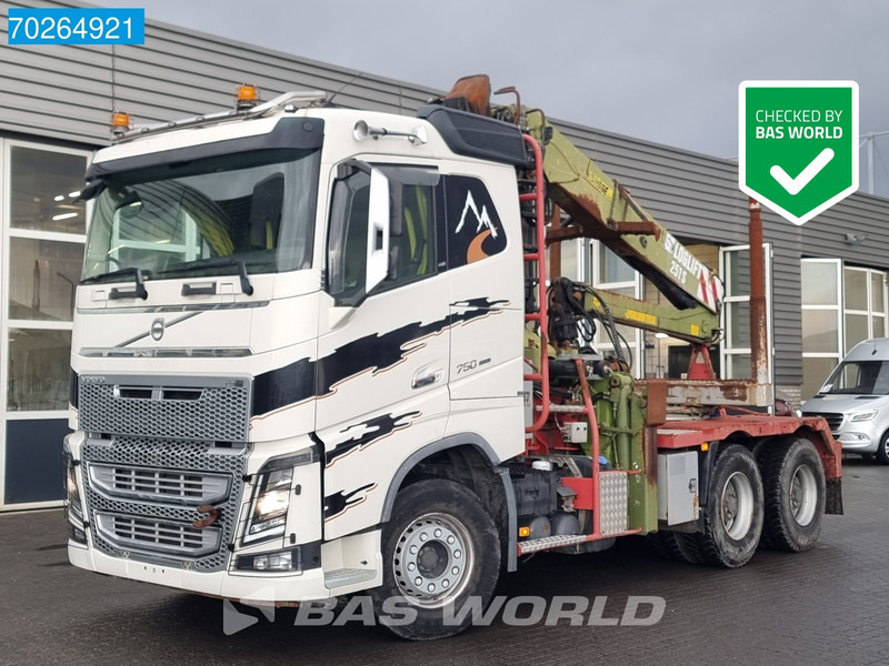 Volvo FH16 750 6X4 Hiab Loglift Wood Crane VEB+ Retarder 2x Tanks Euro 6 - Camion trasporto legname, Camion con gru: foto 1 Volvo FH16 750 6X4 Hiab Loglift Wood Crane VEB+ Retarder 2x Tanks Euro 6 - Camion trasporto legname, Camion con gru: foto 1