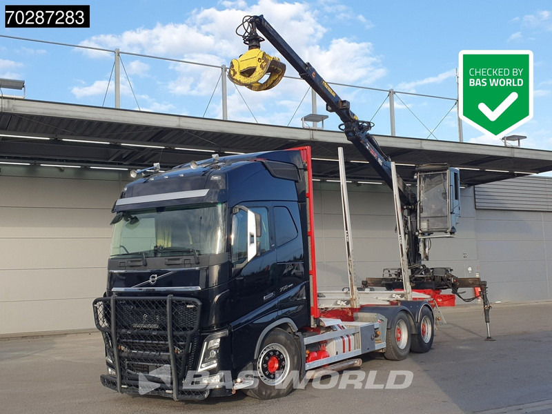 Volvo FH16 750 FH16 6X4 HIAB E96S 79 wood crane Retarder Dynamic-Steering Big-Axle Euro 6 - Camion trasporto legname, Camion con gru: foto 1 Volvo FH16 750 FH16 6X4 HIAB E96S 79 wood crane Retarder Dynamic-Steering Big-Axle Euro 6 - Camion trasporto legname, Camion con gru: foto 1