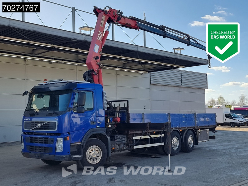 Volvo FM 330 6X2 HMF 1820 K3 Kran Crane Lift+Steering Axle Xenon Euro 5 - Autocarro con pianale/ Cassone fisso, Camion con gru: foto 1 Volvo FM 330 6X2 HMF 1820 K3 Kran Crane Lift+Steering Axle Xenon Euro 5 - Autocarro con pianale/ Cassone fisso, Camion con gru: foto 1