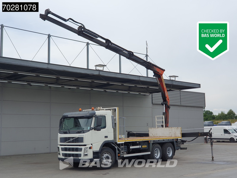 Volvo FM 340 6X4 Palfinger PK17000 Manual Full Steel Kraan Crane - Autocarro con pianale/ Cassone fisso, Camion con gru: foto 1 Volvo FM 340 6X4 Palfinger PK17000 Manual Full Steel Kraan Crane - Autocarro con pianale/ Cassone fisso, Camion con gru: foto 1