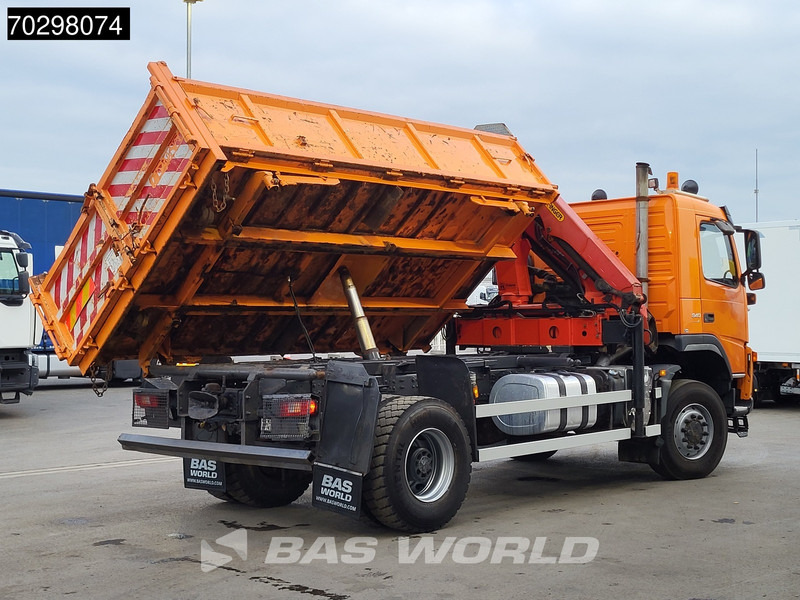 Volvo FM 340 FM 4X4 4x4 Crane Palfinger PK10501 Tipper Big-Axle Full Steel - Autocarro ribaltabile, Camion con gru: foto 2 Volvo FM 340 FM 4X4 4x4 Crane Palfinger PK10501 Tipper Big-Axle Full Steel - Autocarro ribaltabile, Camion con gru: foto 2