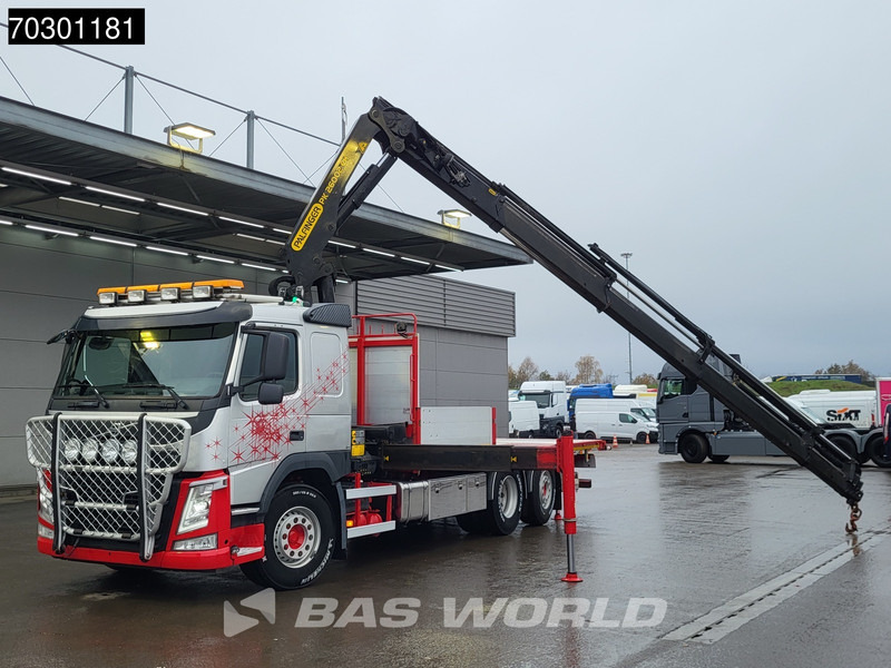 Volvo FM 410 FM 6X2 Palfinger PK 26002-EH E Kran Crane Lift +steering axle Automatic Euro 6 - Autocarro con pianale/ Cassone fisso, Camion con gru: foto 5 Volvo FM 410 FM 6X2 Palfinger PK 26002-EH E Kran Crane Lift +steering axle Automatic Euro 6 - Autocarro con pianale/ Cassone fisso, Camion con gru: foto 5