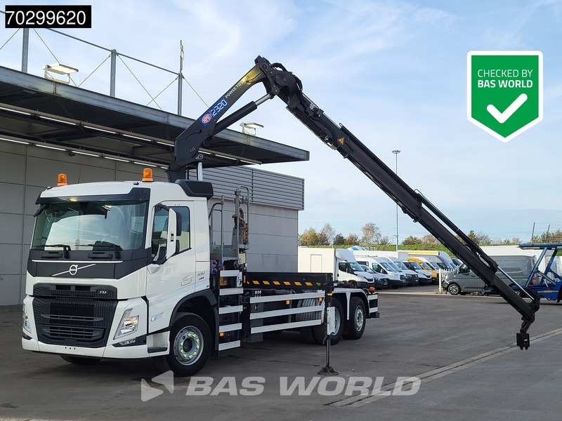 Volvo FM 430 FM 6X2 HMF 2320K-RCS Kran Crane + VDL S-21-6200 Lift + Steering Axle - Autocarro scarrabile, Camion con gru: foto 1 Volvo FM 430 FM 6X2 HMF 2320K-RCS Kran Crane + VDL S-21-6200 Lift + Steering Axle - Autocarro scarrabile, Camion con gru: foto 1