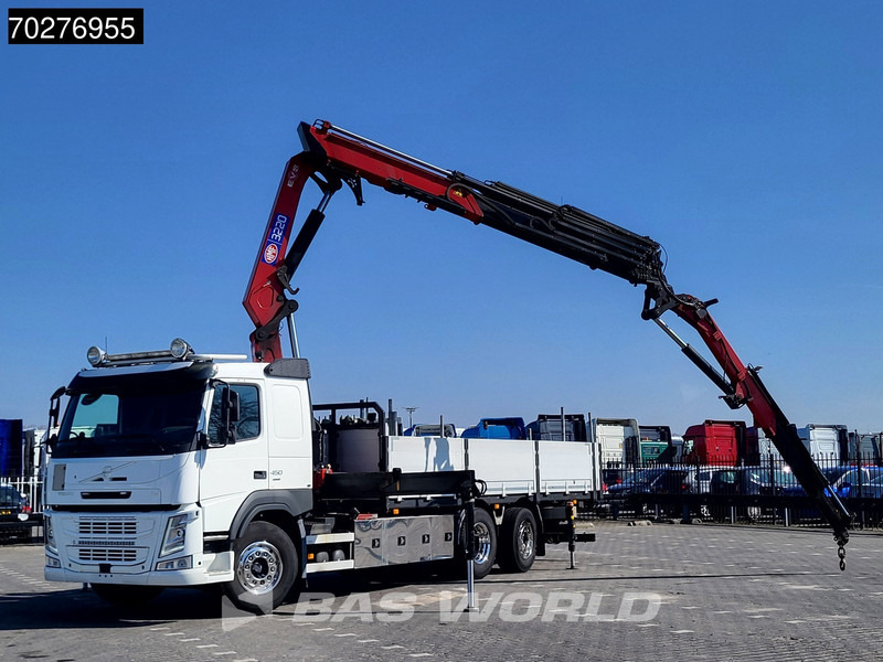 Volvo FM 450 6X2 HMF 3220 Crane Kran Lift-Lenkachse VEB+ Euro 6 - Autocarro con pianale/ Cassone fisso, Camion con gru: foto 5 Volvo FM 450 6X2 HMF 3220 Crane Kran Lift-Lenkachse VEB+ Euro 6 - Autocarro con pianale/ Cassone fisso, Camion con gru: foto 5