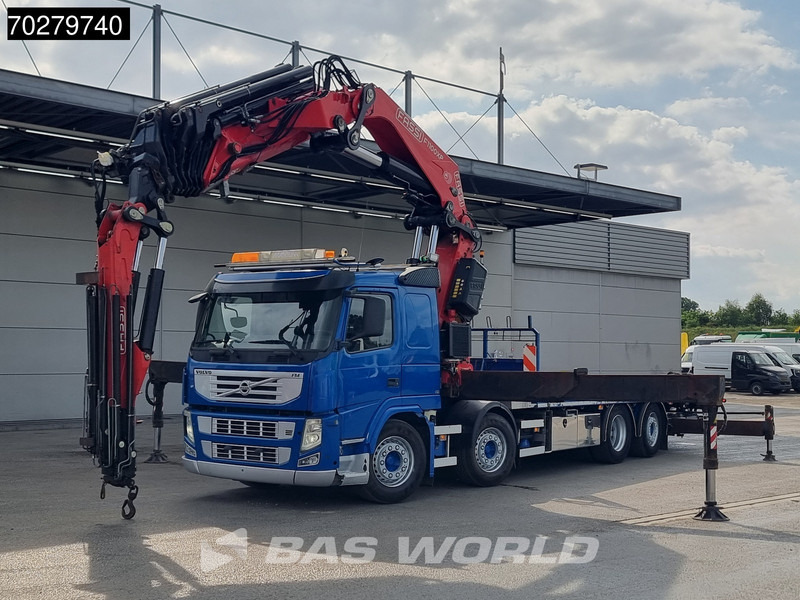 Volvo FM 450 8X2 FASSI 100 Ton/Meter 7 + 6 Jib Lift+Stuuras Euro 5 - Autocarro con pianale/ Cassone fisso, Camion con gru: foto 5 Volvo FM 450 8X2 FASSI 100 Ton/Meter 7 + 6 Jib Lift+Stuuras Euro 5 - Autocarro con pianale/ Cassone fisso, Camion con gru: foto 5
