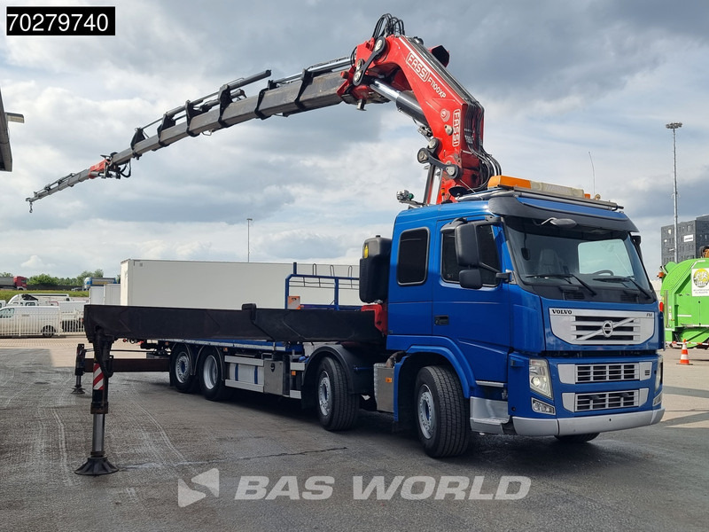 Volvo FM 450 8X2 FASSI 100 Ton/Meter Crane Kran 7 + 6 Jib Lift+steering Axle Euro 5 - Autocarro con pianale/ Cassone fisso, Camion con gru: foto 3 Volvo FM 450 8X2 FASSI 100 Ton/Meter Crane Kran 7 + 6 Jib Lift+steering Axle Euro 5 - Autocarro con pianale/ Cassone fisso, Camion con gru: foto 3