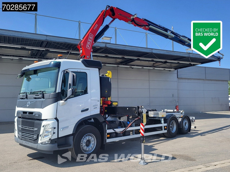Volvo FM 460 6X2 NEW! FASSI F235A.0.25 Kran + HYVA 20-57-S Lift+steering axle Euro 6 - Autocarro scarrabile, Camion con gru: foto 1 Volvo FM 460 6X2 NEW! FASSI F235A.0.25 Kran + HYVA 20-57-S Lift+steering axle Euro 6 - Autocarro scarrabile, Camion con gru: foto 1