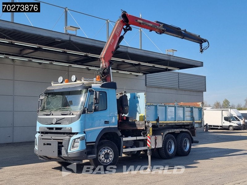 Volvo FMX 420 6X4 Fassi F155A.2.22 Crane 9m3 Big-Axle Automatic Euro 5 - Autocarro ribaltabile, Camion con gru: foto 1 Volvo FMX 420 6X4 Fassi F155A.2.22 Crane 9m3 Big-Axle Automatic Euro 5 - Autocarro ribaltabile, Camion con gru: foto 1