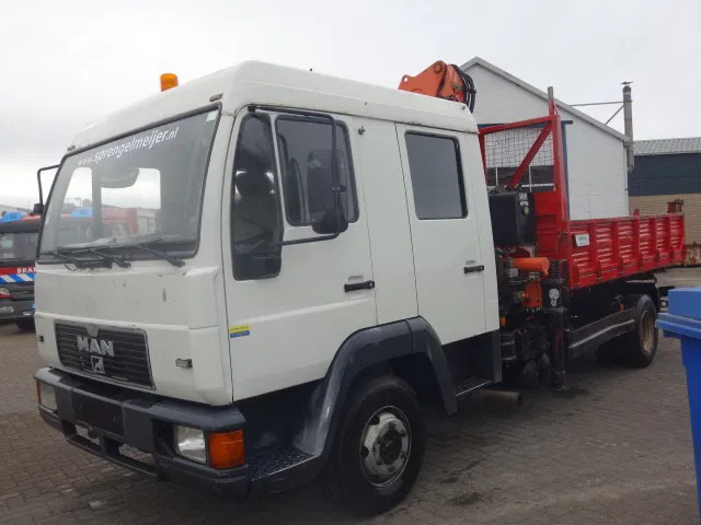 MAN 12.224 DC,8,5 TON ATLAS KRAAN,KIPPER,MANUAL POMP - Autocarro ribaltabile, Camion con gru: foto 5 MAN 12.224 DC,8,5 TON ATLAS KRAAN,KIPPER,MANUAL POMP - Autocarro ribaltabile, Camion con gru: foto 5