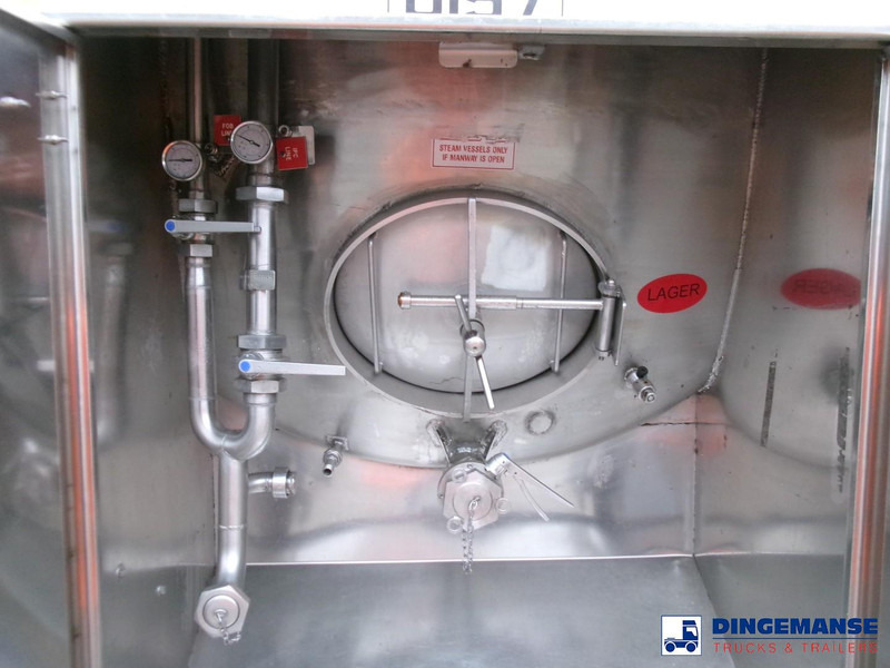 Semirimorchio cisterna Clayton Food (beer) tank inox 30 m3 / 1 comp: foto 11