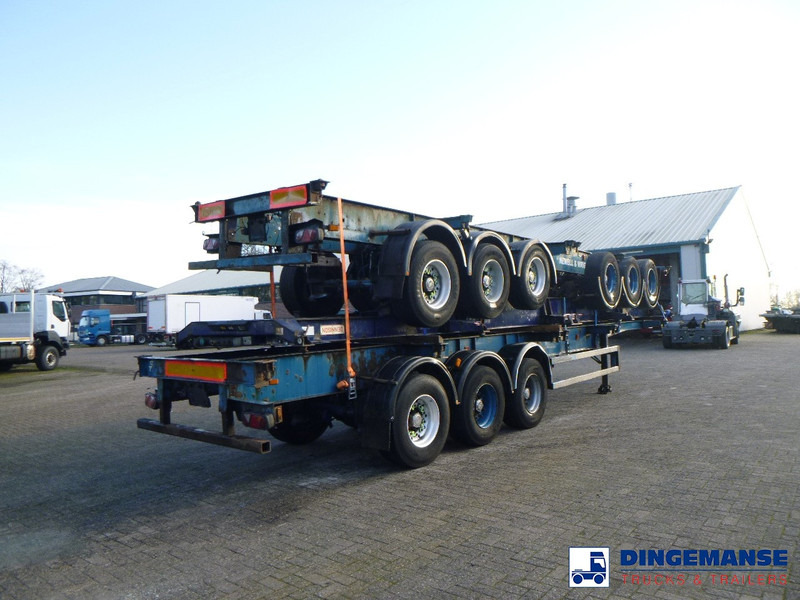 Crane Fruehauf Stack - 3 x container trailer 20-20-30-40 ft - Autocarro portacontainer/ Caisse interchangeable: foto 4 Crane Fruehauf Stack - 3 x container trailer 20-20-30-40 ft - Autocarro portacontainer/ Caisse interchangeable: foto 4
