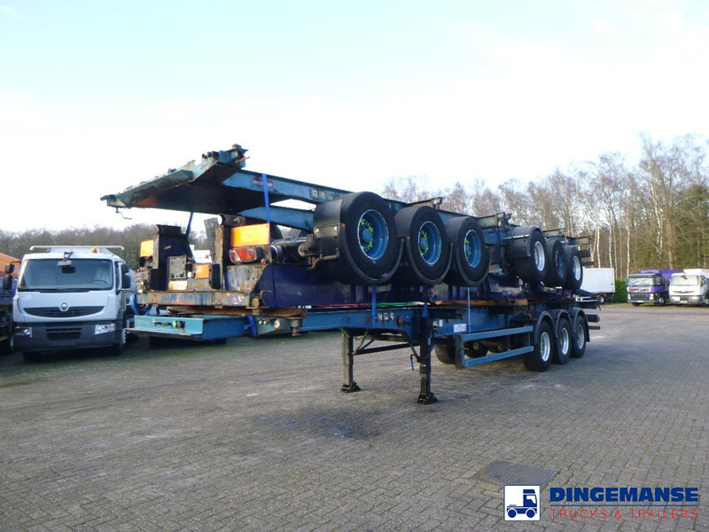 Crane Fruehauf Stack - 3 x container trailer 20-20-30-40 ft - Autocarro portacontainer/ Caisse interchangeable: foto 1 Crane Fruehauf Stack - 3 x container trailer 20-20-30-40 ft - Autocarro portacontainer/ Caisse interchangeable: foto 1