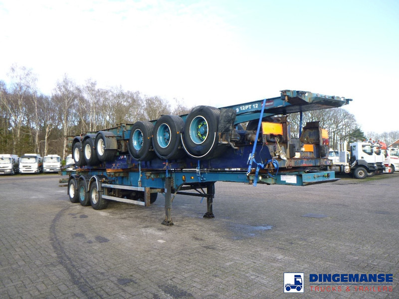Crane Fruehauf Stack - 3 x container trailer 20-20-30-40 ft - Autocarro portacontainer/ Caisse interchangeable: foto 2 Crane Fruehauf Stack - 3 x container trailer 20-20-30-40 ft - Autocarro portacontainer/ Caisse interchangeable: foto 2