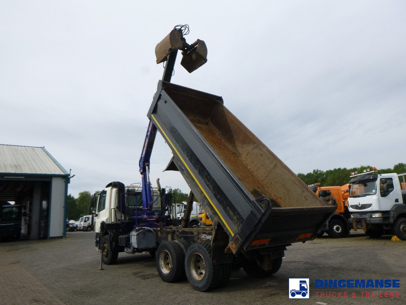 DAF CF 75.310 6x4 RHD tipper + HMF 1144 K-1 + grapple - Camion con gru: foto 3 DAF CF 75.310 6x4 RHD tipper + HMF 1144 K-1 + grapple - Camion con gru: foto 3
