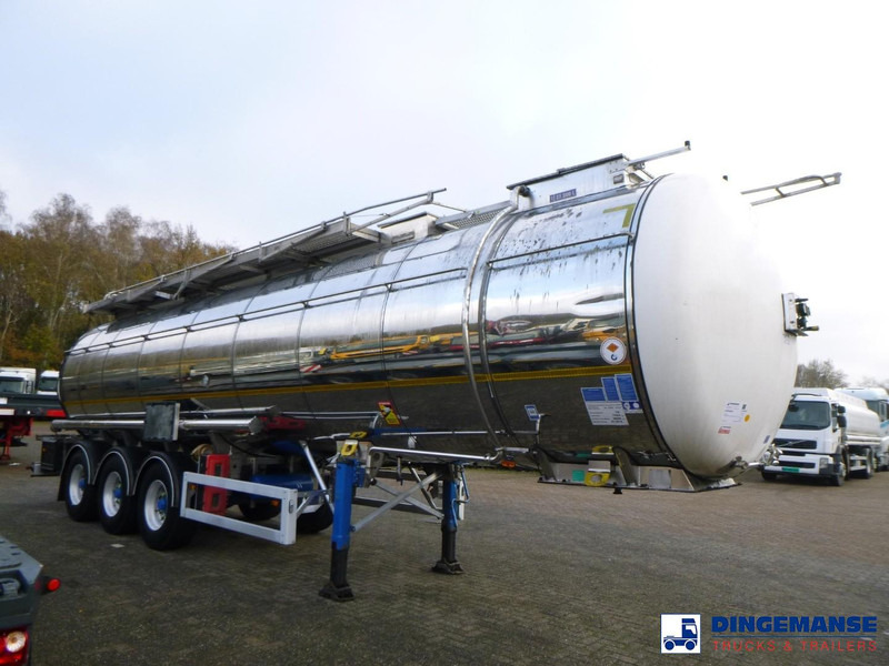 Feldbinder Chemical tank inox L4BH 37.5 m3 / 1 comp - Semirimorchio cisterna: foto 2 Feldbinder Chemical tank inox L4BH 37.5 m3 / 1 comp - Semirimorchio cisterna: foto 2