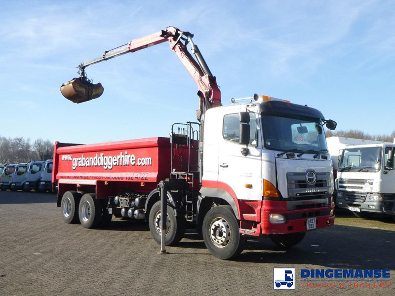 Hino FY1EUKA 8x4 tipper RHD + Palfinger E120L + grapple - Camion con gru: foto 5 Hino FY1EUKA 8x4 tipper RHD + Palfinger E120L + grapple - Camion con gru: foto 5