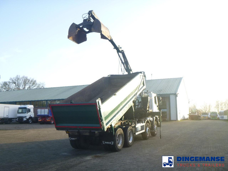Iveco AD340T36 8x4 RHD tipper + HMF 1244 Z1 - Camion con gru: foto 3 Iveco AD340T36 8x4 RHD tipper + HMF 1244 Z1 - Camion con gru: foto 3