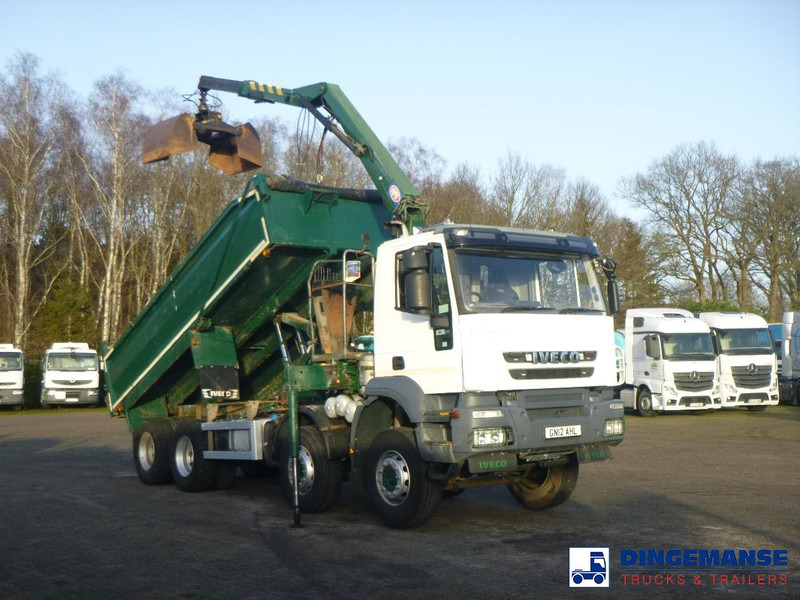 Iveco AD340T36 8x4 RHD tipper + HMF 1244 Z1 - Camion con gru: foto 2 Iveco AD340T36 8x4 RHD tipper + HMF 1244 Z1 - Camion con gru: foto 2